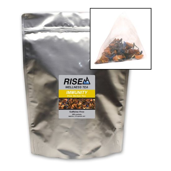 Picture of RISE NA Wellness Tea, Green Tea And Rooibos, 8 Oz, Bag Of 200 Sachets