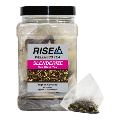 Picture of RISE NA Wellness Tea, Pu-erh, 8 Oz, Canister Of 50 Sachets