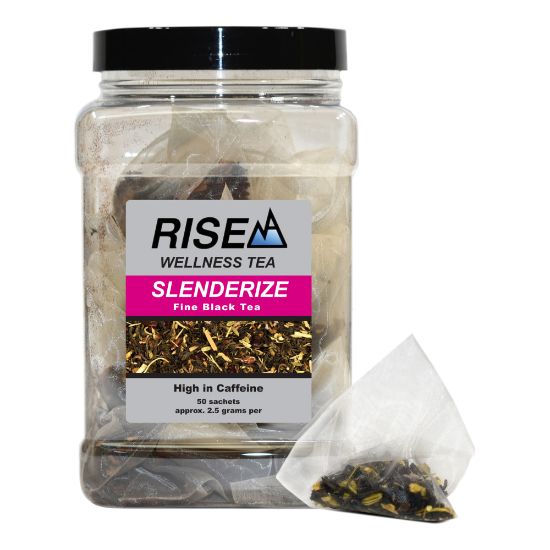 Picture of RISE NA Wellness Tea, Pu-erh, 8 Oz, Canister Of 50 Sachets