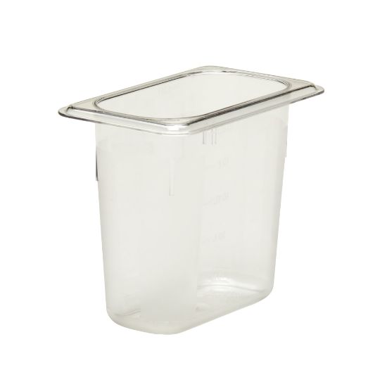 Picture of Cambro Camwear GN 1/9 Size 6in Food Pans, 6inH x 4-1/4inW x 7inD, Clear, Set Of 6 Pans