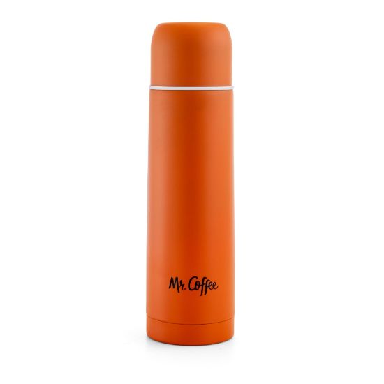 Picture of Mr. Coffee Javelin Stainless-Steel Thermal Travel Bottle, 16 Oz, Orange