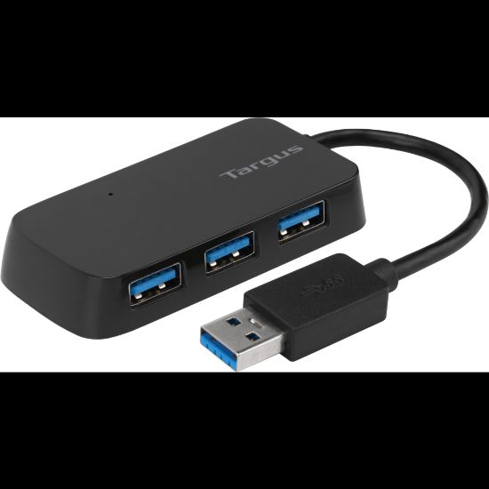 Picture of Targus 4-Port USB 3.0 SuperSpeed Hub, 2.75inH x 0.5inW x 0.5inD