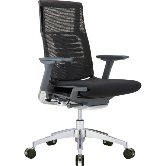 Picture of Raynor Powerfit Ergonomic Fabric Mid-Back Executive Office Chair, Black