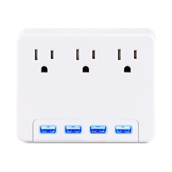 Picture of CyberPower Professional Series P3WU - Surge protector - AC 125 V - output connectors: 3 - white