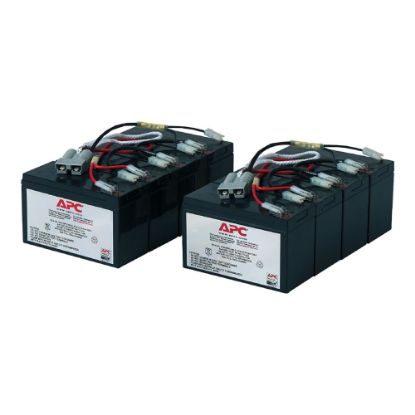 Picture of APC Replacement Battery Cartridge #12 - UPS battery - 2 x battery - lead acid - black - for P/N: DL5000RMT5U, SU3000R3IX160, SU5000R5TBX114, SU5000R5TBXFMR, SU5000R5XLT-TF3