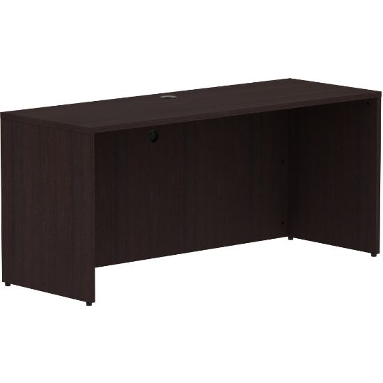 Picture of Lorell 66inW Credenza Computer Desk Shell, Espresso