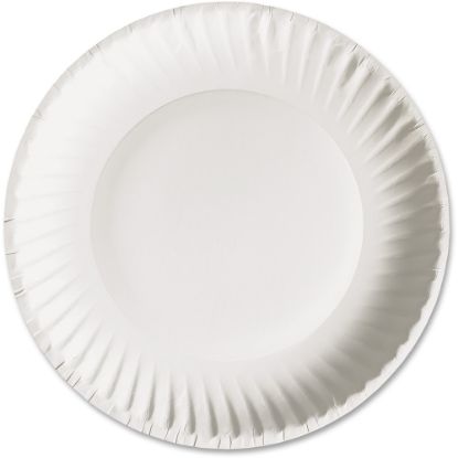 Picture of AJM Green Label Paper Plates, 6in, White, Box Of 1,000 Plates