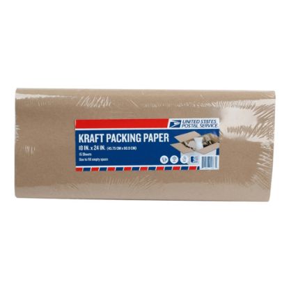 Picture of United States Post Office Packing Paper, 18in x 24in, Brown, Pack Of 15 Sheets