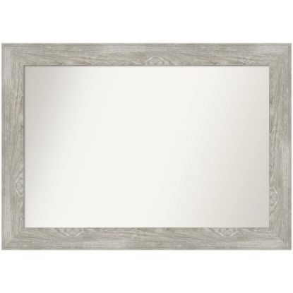 Picture of Amanti Art Non-Beveled Rectangle Framed Bathroom Wall Mirror, 30in x 42in, Dove Graywash