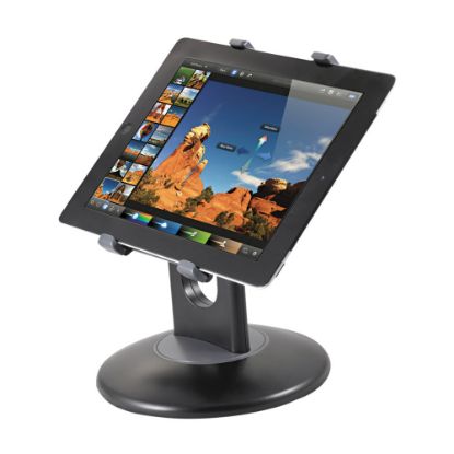 Picture of Kantek 7in-10in Tablet Stand - Horizontal, Vertical - 7.5in x 7.5in x 2.5in x - ABS Plastic - 1 Each - Black