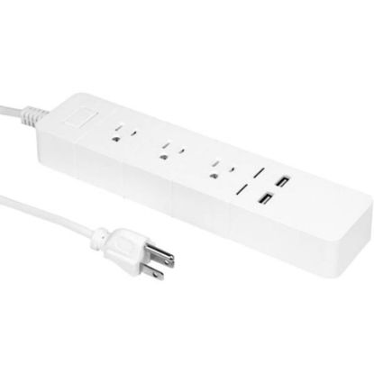 Picture of Aluratek 3-Outlet Surge Suppressor/Protector - 3 x AC Power, 2 x USB