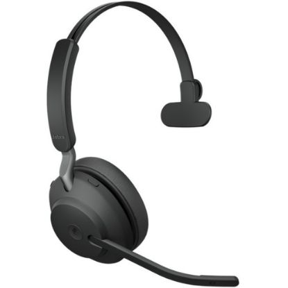 Picture of Jabra Evolve2 65 Headset - Mono - USB Type A - Wireless - Bluetooth - Over-the-head - Monaural - Supra-aural - Black