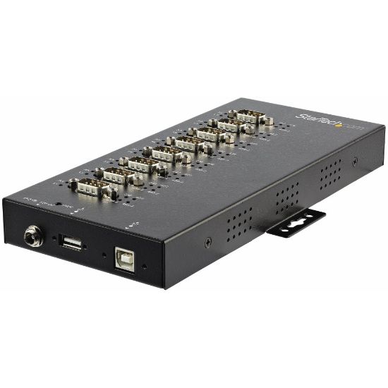 Picture of StarTech.com 8-Port Industrial USB to RS-232/422/485 Serial Adapter - 15 kV ESD Protection - USB to Serial Adapter - Add eight COM ports supporting three serial protocols to easily connect serial devices to your computer through USB