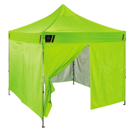 Picture of Ergodyne SHAX 6054 Pop-Up Tent Sidewall Kit, 10ft x 10ft, Lime