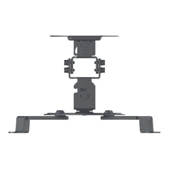 Picture of Manhattan Projector Mount, Ceiling, Universal, Tilt, Swivel & Rotate, Height: 15cm, Max 13.5kg, Black, Lifetime Warranty - Bracket - for projector - black - ceiling mountable