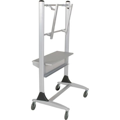 Picture of MooreCo Platinum Series Plasma/LCD Cart - 67in Height x 35in Width x 25.5in Depth - Steel - Silver