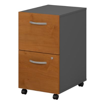 Picture of Bush Business Furniture Components 21inD Vertical 2-Drawer Mobile File Cabinet, Natural Cherry/Graphite Gray, Delivery