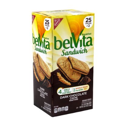 Picture of BELVITA Breakfast Sandwich Dark Chocolate Creme, 1.76 oz, 25 Pack