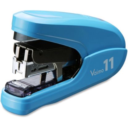 Picture of MAX Vaimo 11 Compact Stapler - 35 Sheets Capacity - 100 Staple Capacity - 3/8in Staple Size - 1.13in Throat Depth - 1 / Each - Blue - Metal, Plastic