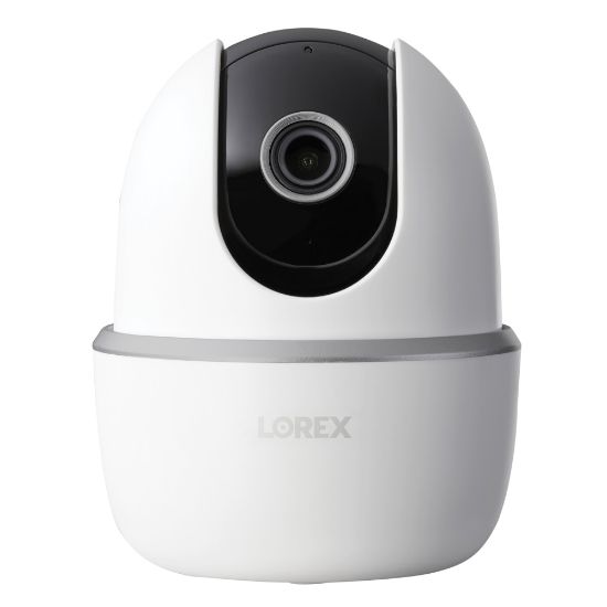 Picture of Lorex QHD Indoor Wi-Fi Smart Pan-And-Tilt Security Camera With Person Detection, 4.2inH x 3.9inW x 3.9inD, White