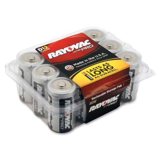 Picture of Rayovac Ultra Pro Alkaline D Battery 12-Packs - For Multipurpose - D - 1.5 V DC - 8 / Carton