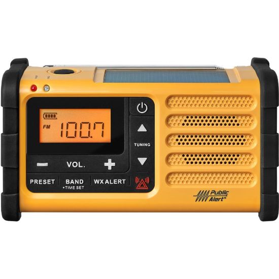 Picture of Sangean MMR-88 FM / AM / Weather / Handcrank / Solar / Emergency Alert Radio - with NOAA All Hazard, Weather Disaster - FM, AM, WX - 7 Weather - Handheld