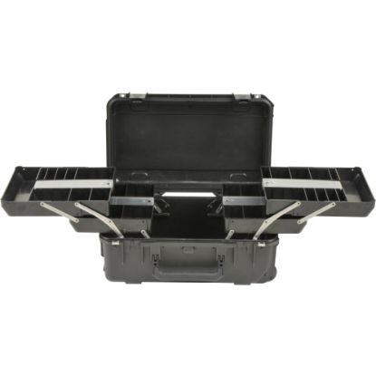 Picture of SKB Cases iSeries Protective Case Tech Box With Dual Trays, 20-1/2in x 11-1/2in x 7-1/2in, Black