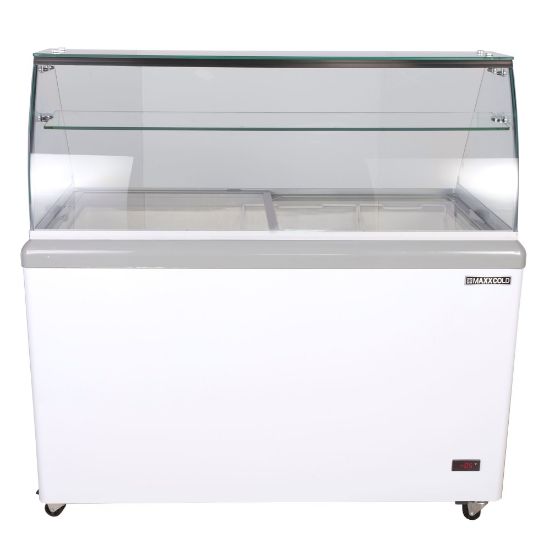 Picture of Edgecraft Maxx Cold Commercial Ice Cream Dipping Cabinet, 13.8 Cu. Ft., White