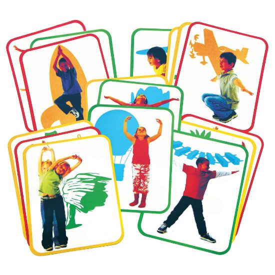 Picture of Roylco Body Poetry Yoga Cards, 8-1/2in x 11in, 1st Grade, Pack Of 16 Cards