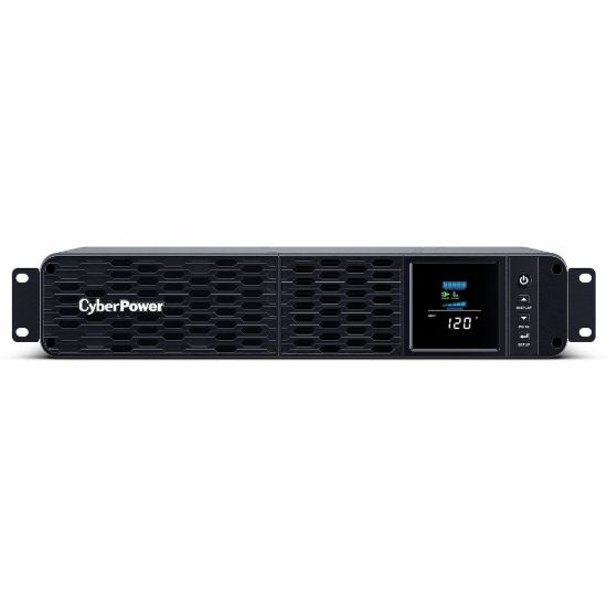 Picture of CyberPower PFC Sinewave Series CP1500PFCRM2U - UPS (rack-mountable) - AC 120 V - 1000 Watt - 1500 VA - 9 Ah - USB, serial - output connectors: 8 - 2U - black