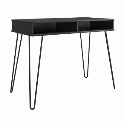 Picture of Ameriwood Home Owen 41inW Computer And Writing Desk With Storage, Black