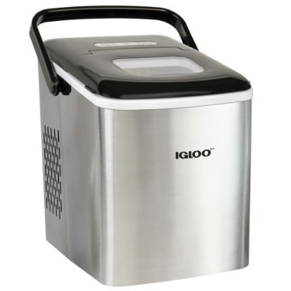 Picture of Igloo Self-Cleaning Portable Counter-Top Ice Maker Machine, Silver