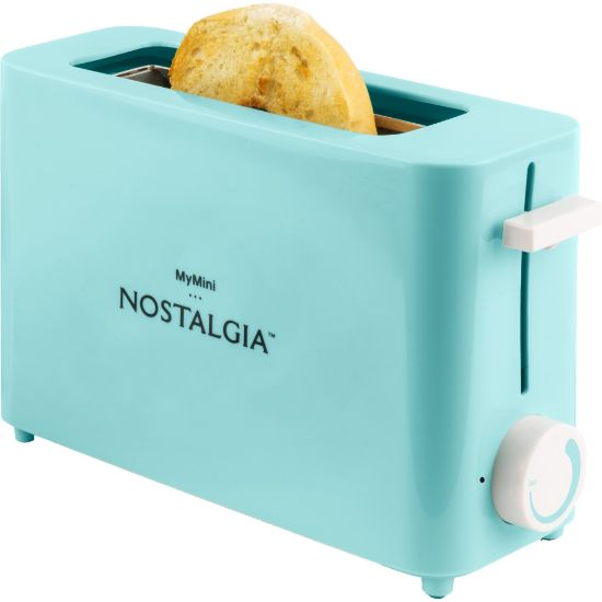 Picture of Nostalgia MyMini NMSST1AQ Single Slice Toaster, Aqua