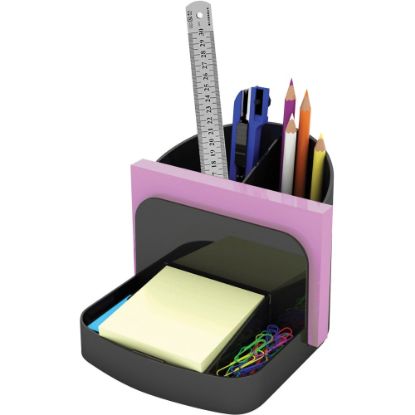 Picture of Deflecto Sustainable Office Desk Caddy - 5in Height x 5.4in Width x 6.8in DepthDesktop - 30% Recycled - Black - Plastic - 1 Each