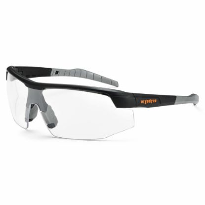 Picture of Ergodyne Skullerz Safety Glasses, SkOll, Matte Black Frame Clear Anti-Fog Lens