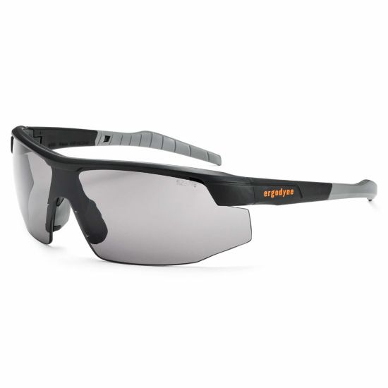 Picture of Ergodyne Skullerz Safety Glasses, SkOll, Matte Black Frame Smoke Lens