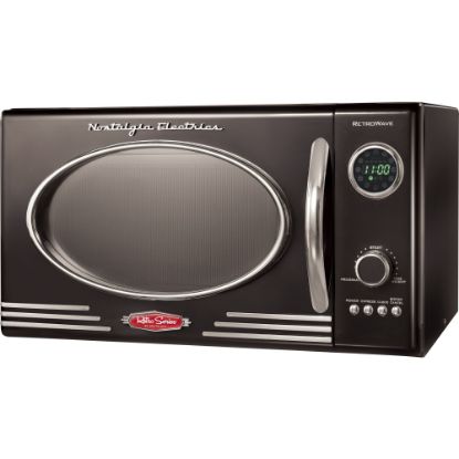 Picture of Nostalgia NRMO9BK Retro Microwave Oven, 0.9 Cu. Ft., Retro Black