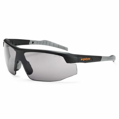 Picture of Ergodyne Skullerz Safety Glasses, SkOll, Matte Black Frame Anti-Fog Smoke Lens