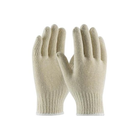 Picture of PIP Cotton/Polyester Gloves, 7in, Medium, White, Pack Of 12 Pairs