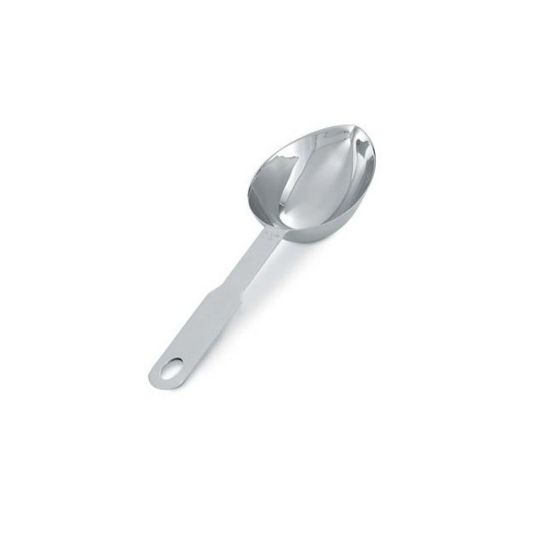 Picture of Vollrath Heavy-Duty Oval Measuring Spoon, 1/3 Cup, Silver