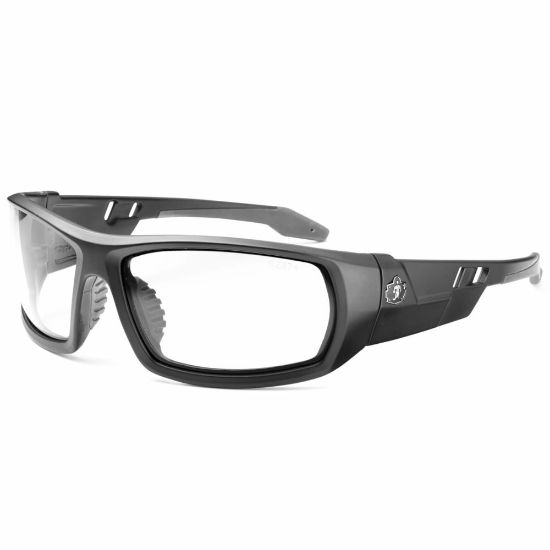 Picture of Ergodyne Skullerz Safety Glasses, Odin, Matte Black Frame Clear Lens