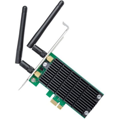 Picture of TP-Link Archer T4E - 2.4G/5G Dual Band Wireless PCI Express Adapter for Desktop Computer - PCIe WiFi Card - Low Profile - Long Range Beamforming - Heat Sink Technology - Supports Windows 11/10/8.1/8/7/XP