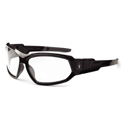 Picture of Ergodyne Skullerz Safety Glasses, Loki, Black Frame Anti-Fog Clear Lens