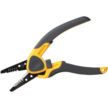 Picture of IDEAL Kinetic Reflex T-Stripper Wire Stripper - Steel - Non-slip Grip, Safety Lock, Corrosion Resistant, Spring Loaded, Ergonomic Handle, Bolt Cutter