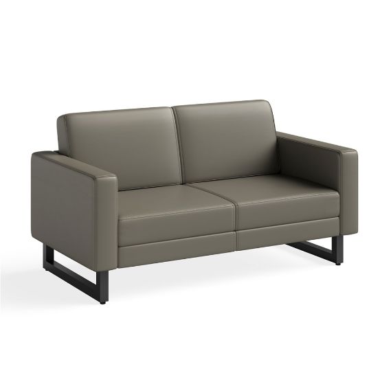 Picture of Safco Mirella Lounge Settee, Gray/Black