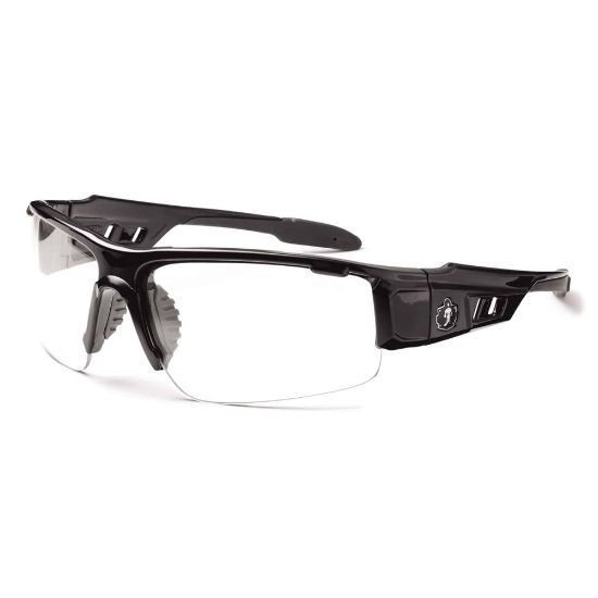 Picture of Ergodyne Skullerz Safety Glasses, Dagr, Black Frame Anti-Fog Clear Lens