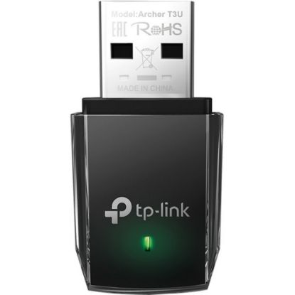 Picture of TP-Link Archer T3U - IEEE 802.11ac Dual Band Wi-Fi Adapter for PC Desktop/Notebook - USB 3.0 - 1.27 Gbit/s - 2.40 GHz ISM - 5 GHz UNII - MU-MIMO WiFi Dongle - Supports Windows 11, 10, 8.1, 8, 7, XP/Mac OS X 10.9-10.14