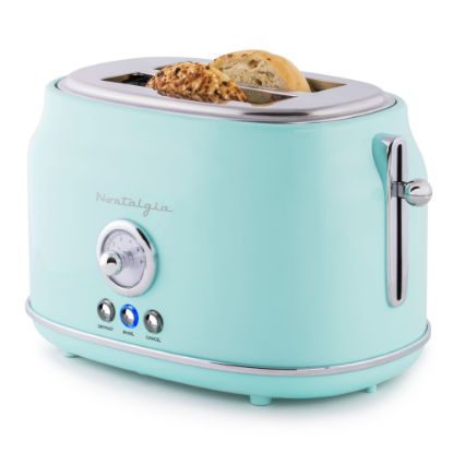 Picture of Nostalgia CLTOS2AQ Classic Retro 2-Slice Toaster, Aqua