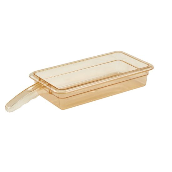 Picture of Cambro H-Pan High-Heat Food Pans, Single Handle, 6-15/16inH x 12-3/4inW x 2-1/2inD, Amber, Pack Of 6 Pans