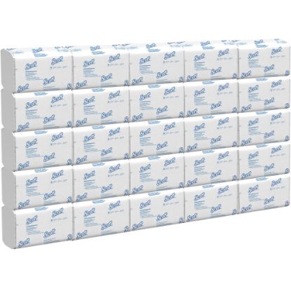 Picture of Scott Scottfold Multi-Fold 1-Ply Paper Towels, 175 Sheets Per Pack, Case Of 25 Packs